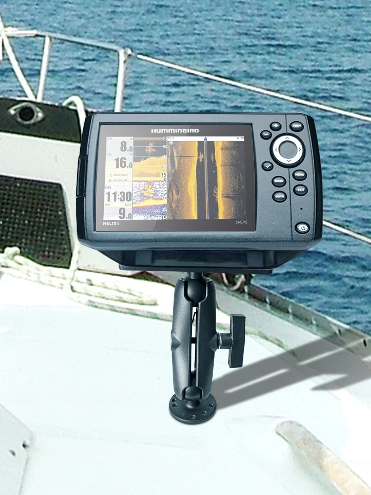 1.5'' Ball Fish Finder Mount Plate Universal Marine Electronics Ball Adapter for Garmin/Humminbird/Lowrance/Raymarine VIN-C-007