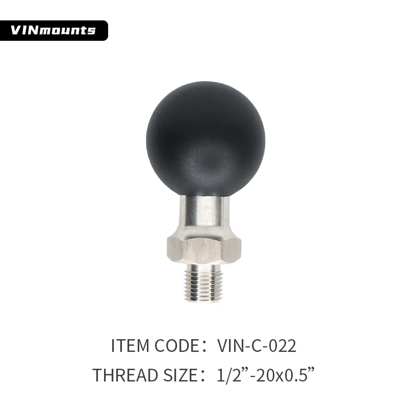 1.5" Ball Base with different Fine Pitch Male Thread for sport camera VIN-C-019 To VIN-C-033