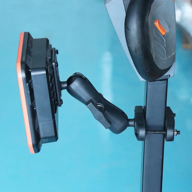 Aluminum Alloy Square Post Clamp Base Mount for Posts up to 2.7" Wide with 1.5" Diameter Rubber Ball VIN-CD-CCBZ(1.5")