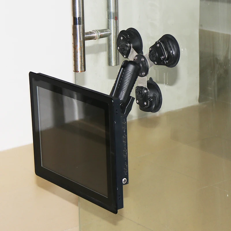 1.15" Three Double Triple Suction Cup Universal Tablet Mount for Truck /Phone Holder compatible with RAM mounts VIN-C-016