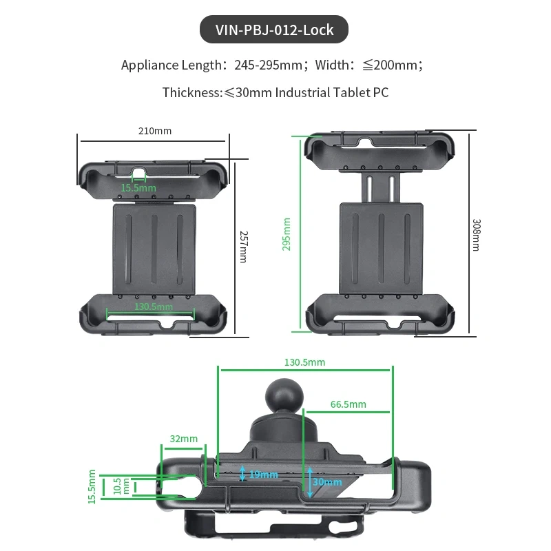 Anti-Theft Tablet Security Stand Tablet Mount Desktop Tablet Case Holder with Lock for Panasonic FZ-G2 tablet pc for Ram Mounts