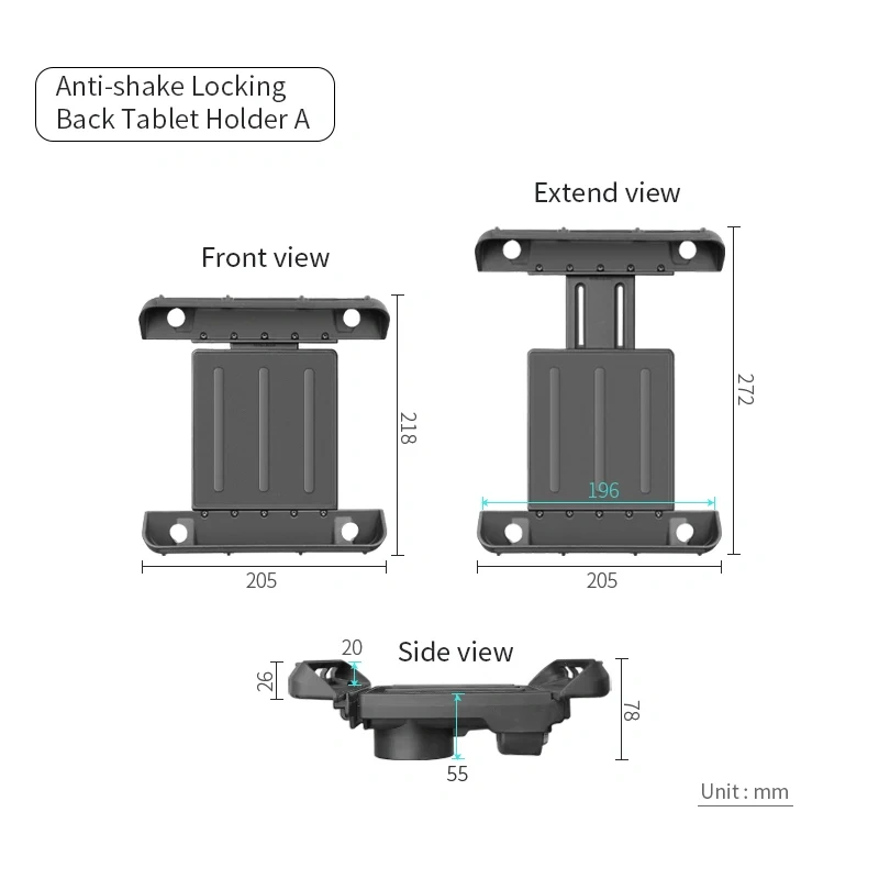 Tablet Cradle with lock and key Anti-theft Tablet Stand for Train/Bus/ Warehouse VIN-PBJ-02-LOCK for Ram Mounts