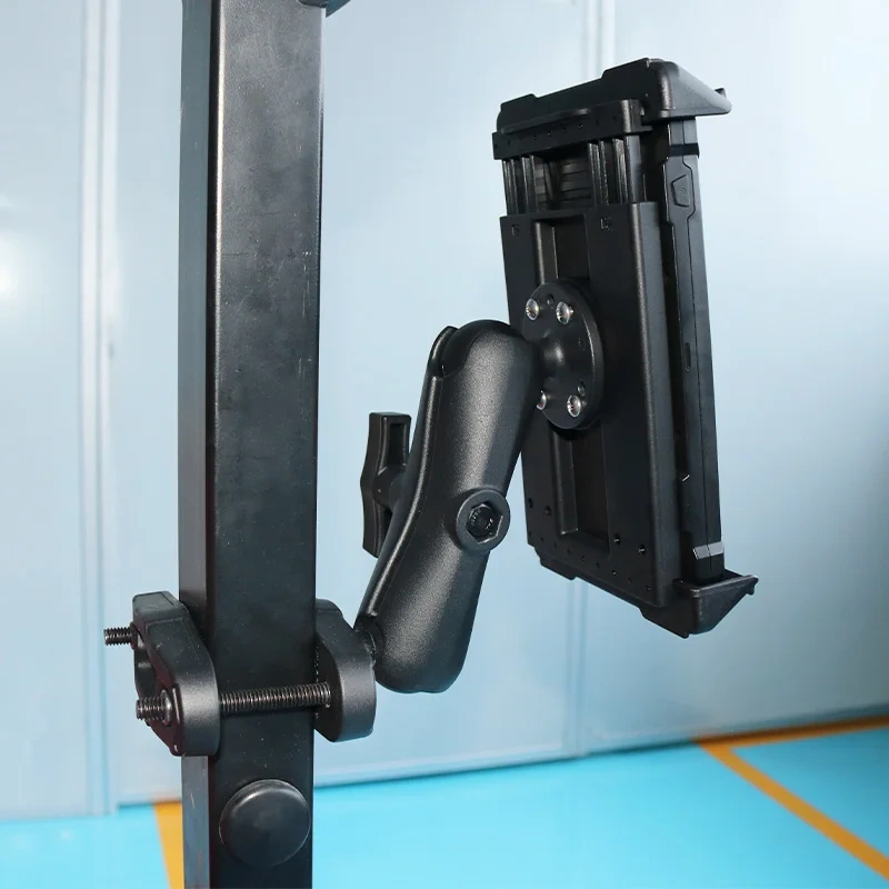 Spring Loaded Holder Compatible with 7 inch Tablet for Desk/Table/Glass Door/Desktop Baffle/Easel 360°Adjustment Mounting
