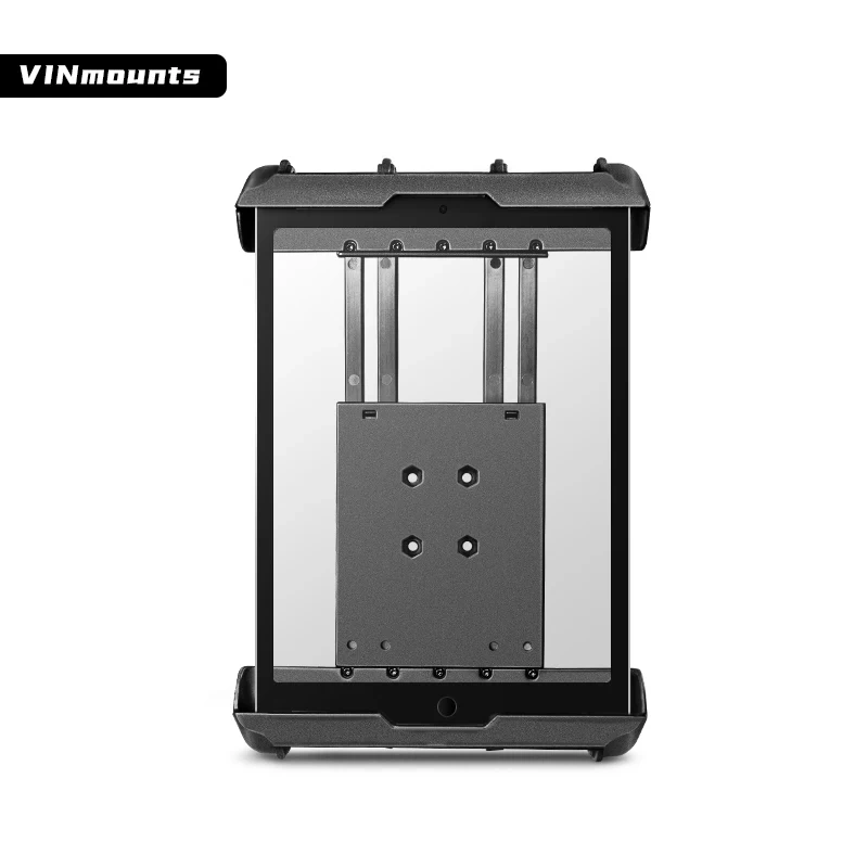 Spring Loaded Tablet Holder for 9.7“-12.9” Tablets Desktop Adjustable Tablet stand for Truck/Car Mount VIN-PBJ-08