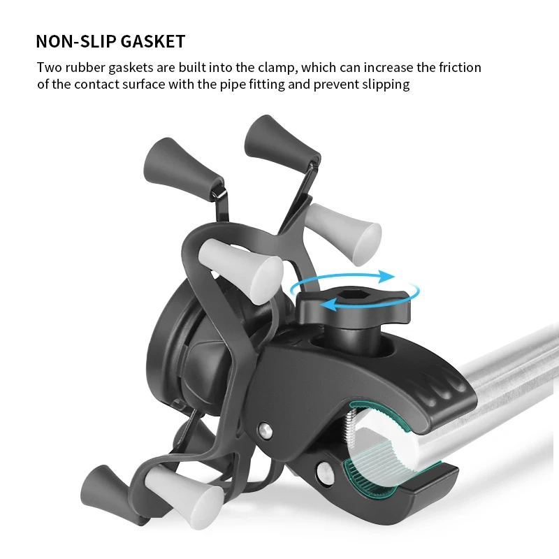 Motorcycle Handlebar Iphone Charing Charger Adapter Holder Anti-shake design Quick Release Universal for ATV, Bicycle, dirt bike