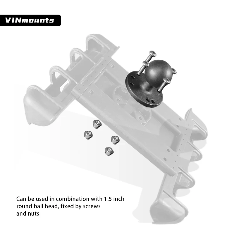 Spring Loaded Tablet Holder for 9.7“-12.9” Tablets Desktop Adjustable Tablet stand for Truck/Car Mount VIN-PBJ-08