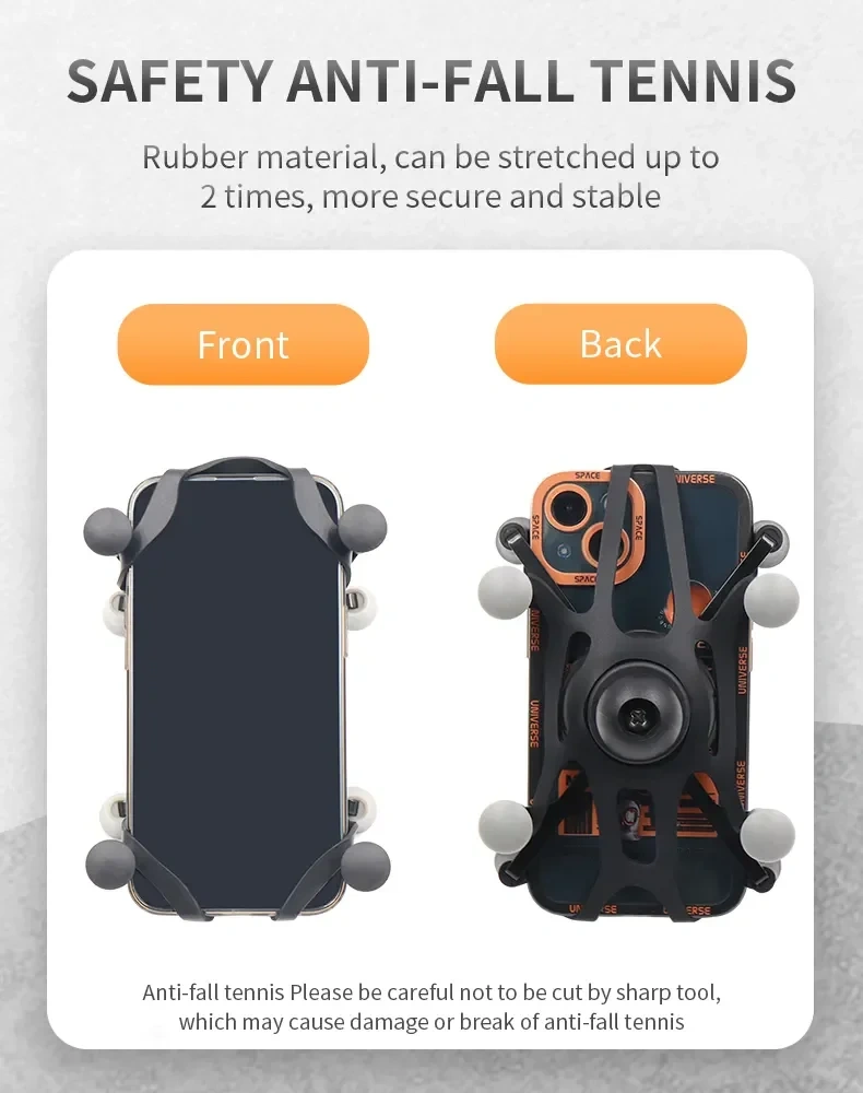 VIN Mounts X-Grip Tether safety anti-slip rubber Strap Bands for phone mounts or tablet mounts for Ram mounts