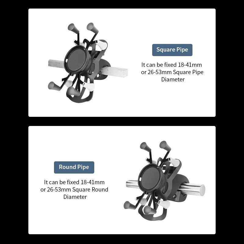 Motorcycle Handlebar Iphone Charing Charger Adapter Holder Anti-shake design Quick Release Universal for ATV, Bicycle, dirt bike