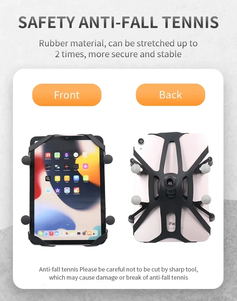 VIN Mounts X-Grip Tether safety anti-slip rubber Strap Bands for phone mounts or tablet mounts for Ram mounts