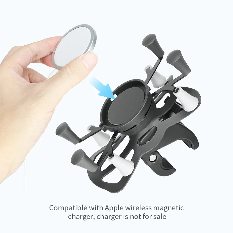 Motorcycle Handlebar Iphone Charing Charger Adapter Holder Anti-shake design Quick Release Universal for ATV, Bicycle, dirt bike