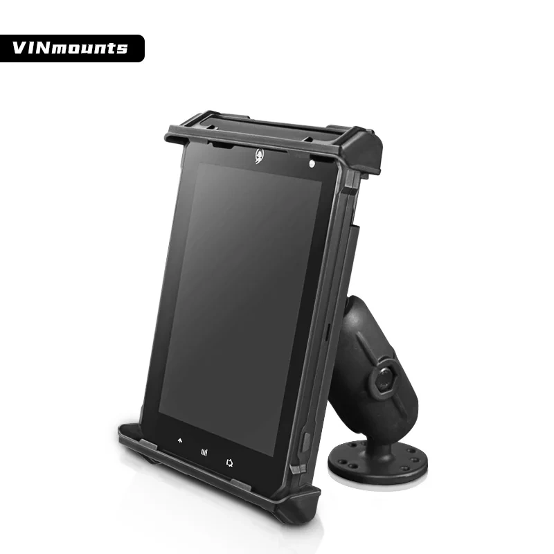 Spring Loaded Holder Compatible with 7 inch Tablet for Desk/Table/Glass Door/Desktop Baffle/Easel 360°Adjustment Mounting