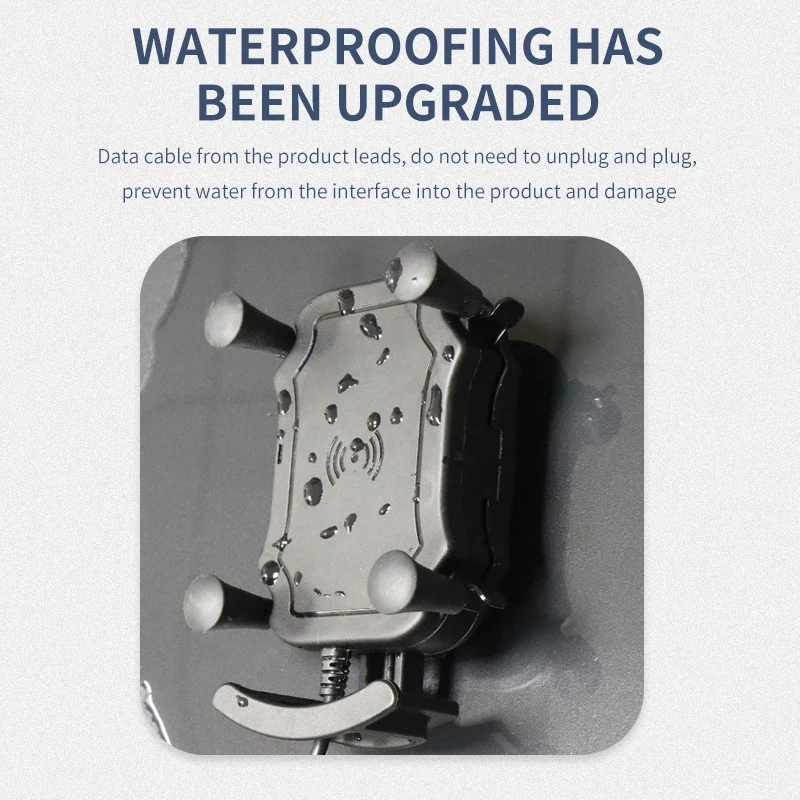 VIN mounts Hot Car phone holder 15W Qi Wireless Charging Charger Dock for Ram Mounts For All Smartphone Waterproof  Anti-shaking