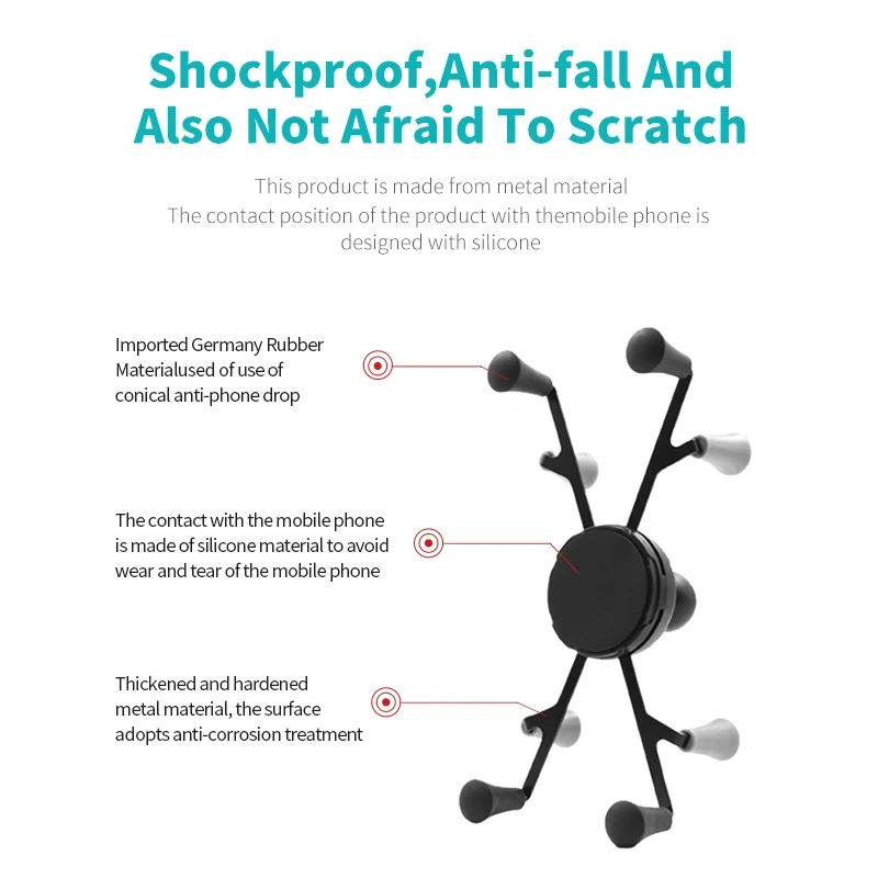 Flexible 2 in 1 car Windshield/Glass X-grip with 1" ball head Tablet holder for Suction cup car phone holder for ram mount