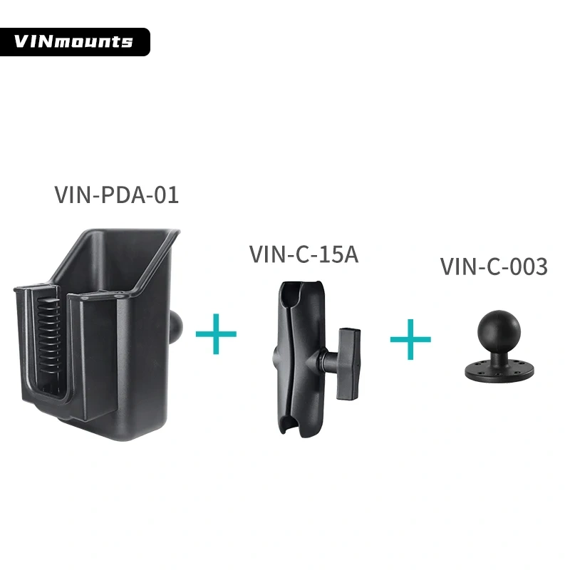 VIN Mount Universal Scanner Gun holder with Drill Down Ball Base for Hand Scanner 3-in-1 Cordless Rechargeable Scan Gun and more