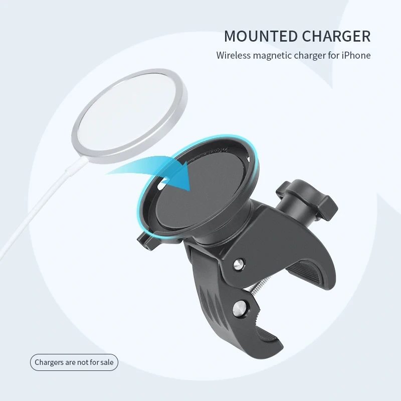 Tough Claw Clamp with Magsafe Charging Charger Adapter for iPhone 12, iPhone 13 & iPhone 14 series for Ram Mounts