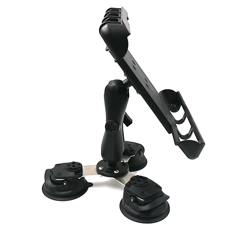 Multi-Directional Dual 360 Degree Rotating Suction Cup Tablet Mount,Tiktok YouTube Vlog Video Recording Kit, Airplane Travel E