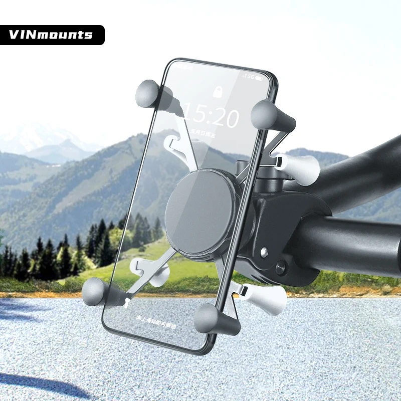 Tough-Claw Rail/Handlebar Mount with X-Grip Holder for Phones or Tablet PC for RAM mount VIN-BC-PBSJ02/01-DZJ