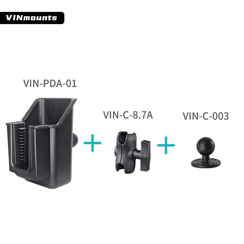 VIN Mount Universal Scanner Gun holder with Drill Down Ball Base for Hand Scanner 3-in-1 Cordless Rechargeable Scan Gun and more