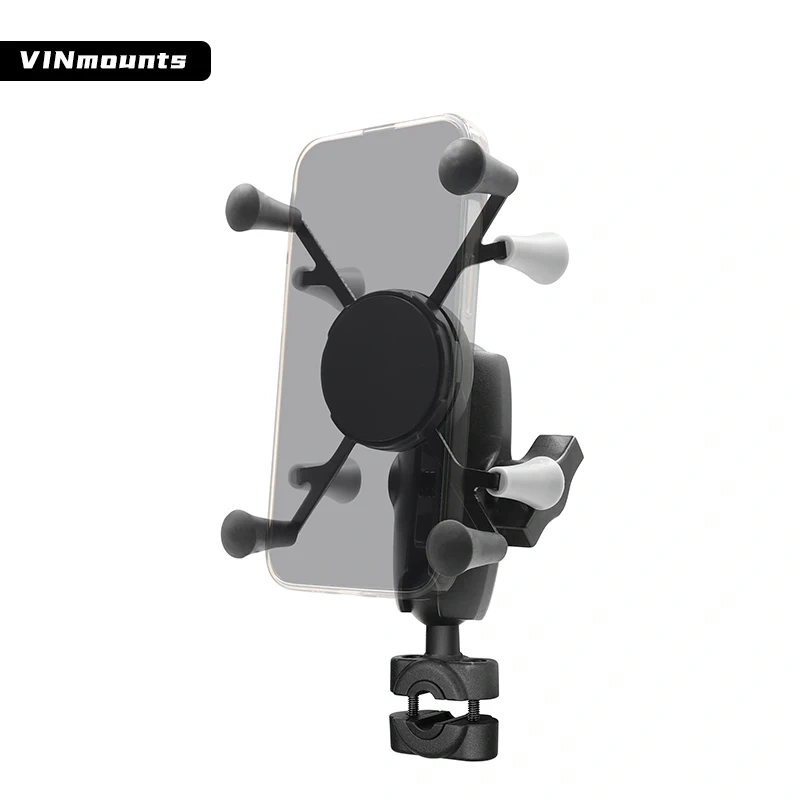 Flexible 2 in 1 X-grip Phone holder Handlebar Phone Mount for most Rail size for ram mount