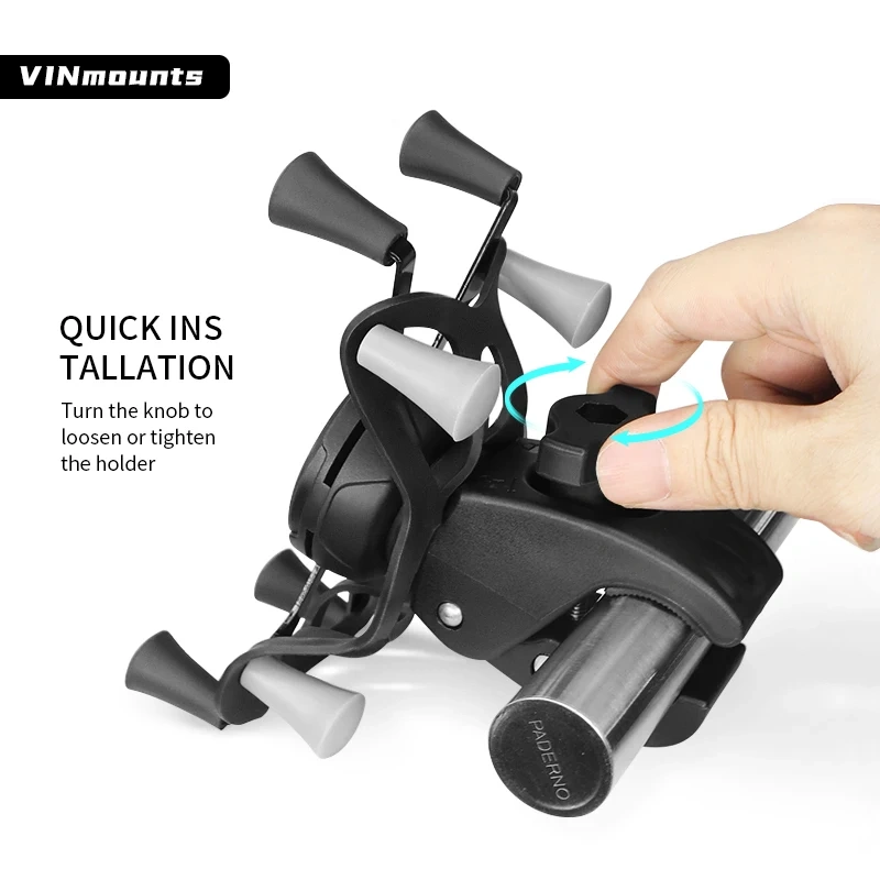 Tough-Claw Rail/Handlebar Mount with X-Grip Holder for Phones or Tablet PC for RAM mount VIN-BC-PBSJ02/01-DZJ