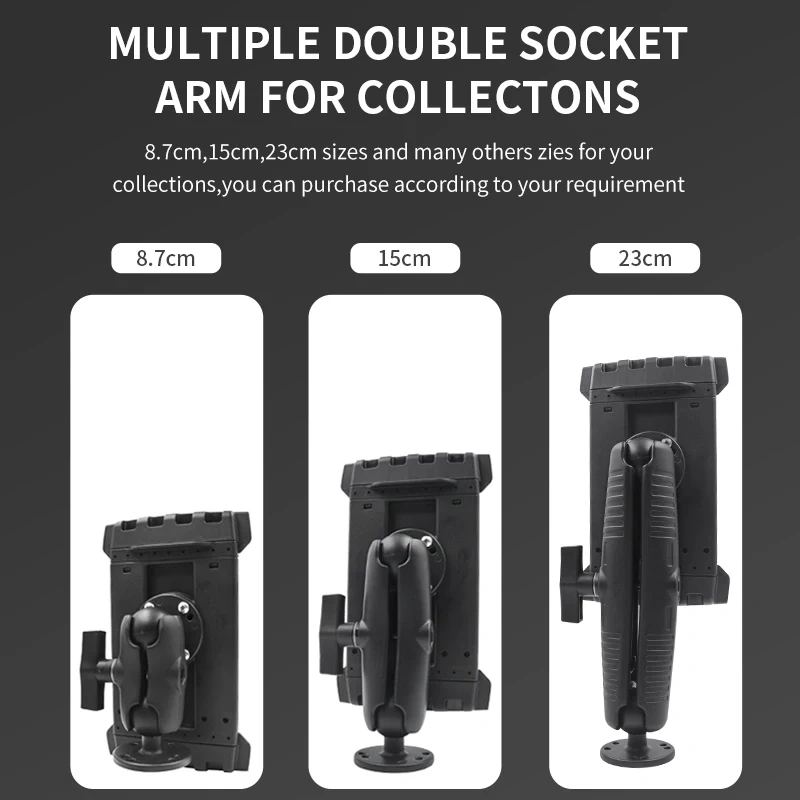 Drill Down Tablet Holder Mount for SAMSUNG galaxy Tab Active pro and more for 8-13 Inch Screen iPad iPhone Android for Ram Mount