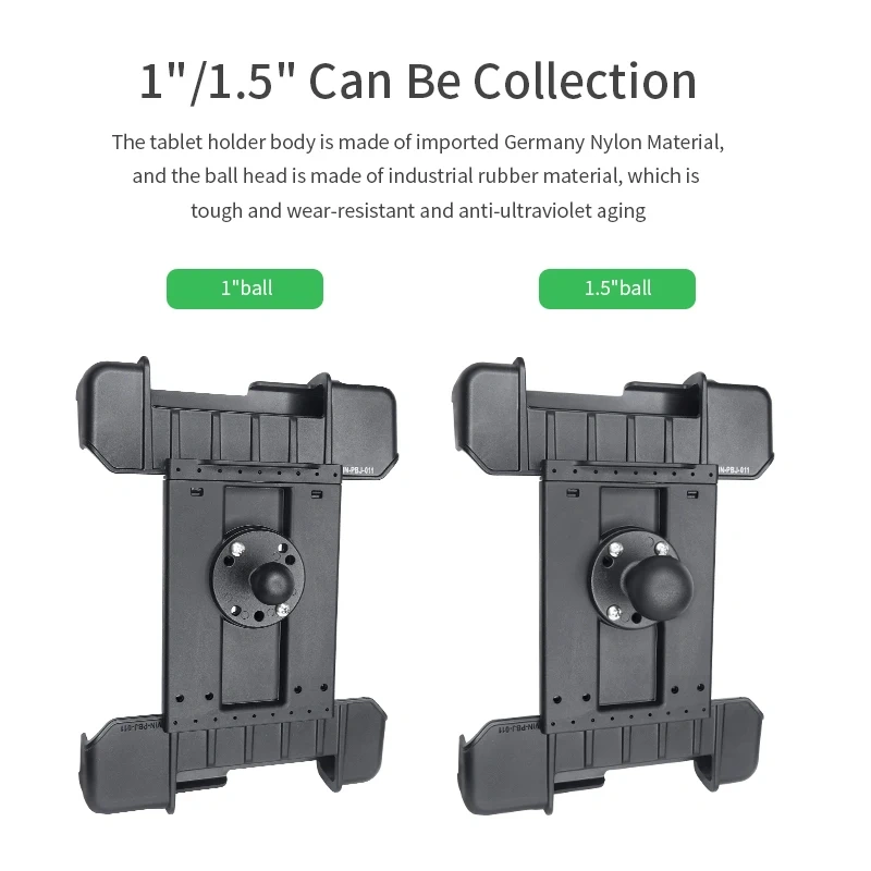 VIN mounts Spring Loaded Tablet Rail Mount for Panasonic FZ-G2 tablet pc with Double Socket Arm for Ram Mounts
