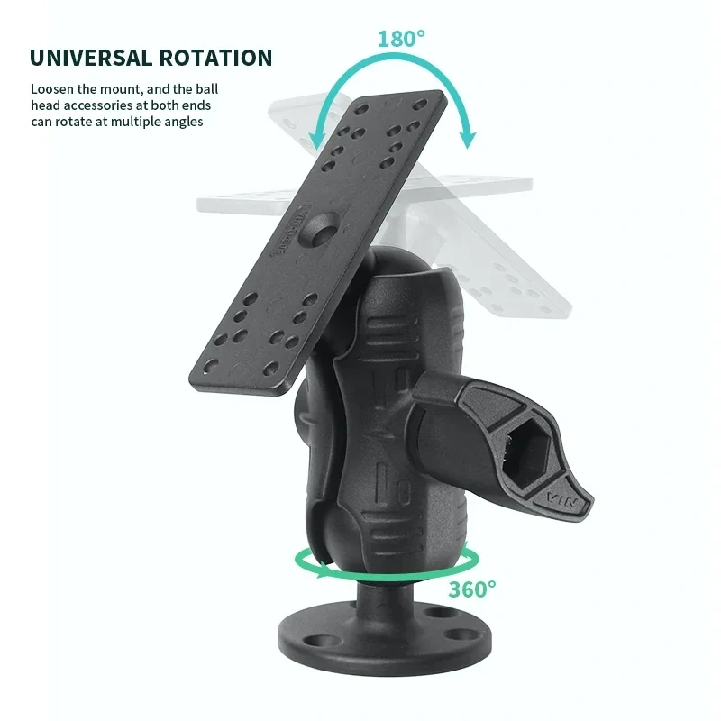 2.25'' Boat Fish Finder Electronics Mount Compatible with Garmin, Lowrance, Humminbirdmarine for Kayak Fishing for Ram Mounts