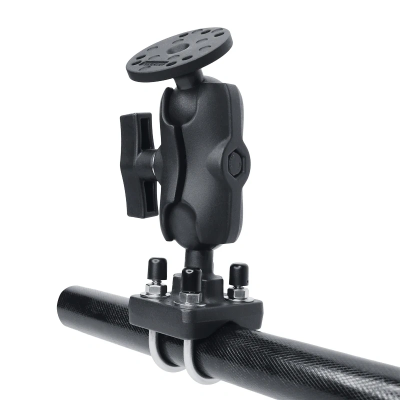 1.5" U-bolt Base with 3.43" double socket arms and VESA/AMPS/ Diamond Plate for handlebar or Pipe or Kayak Fishfinder Mounting