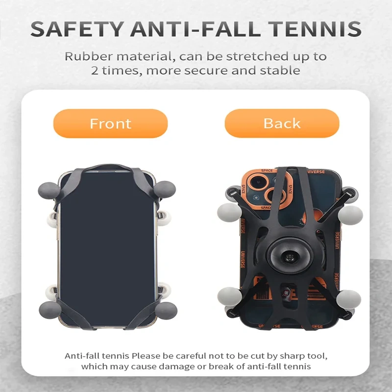 Dual monitor clamp mount for Action Camera and Phone, Gopro Clamp Mount with X grip Phone mount for Ram Mount