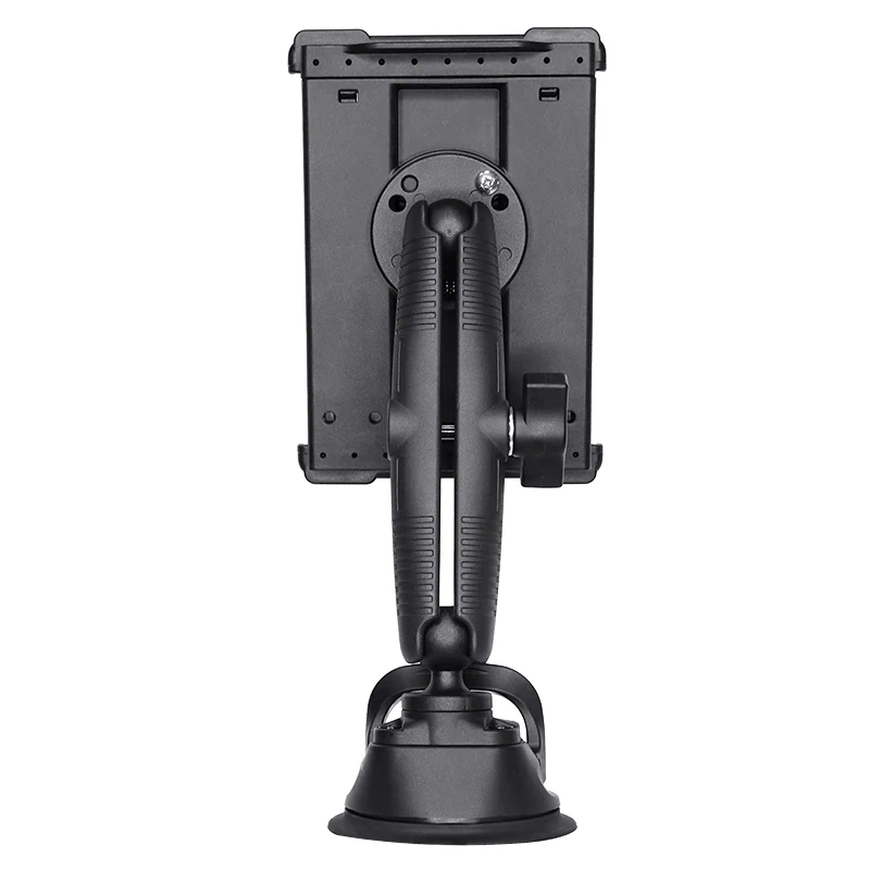 Spring Loaded Tablet Clamp with Strong Suction Cup for Ipad Mini Compatible with 230x117mm overall size tablet, thickness 10mm