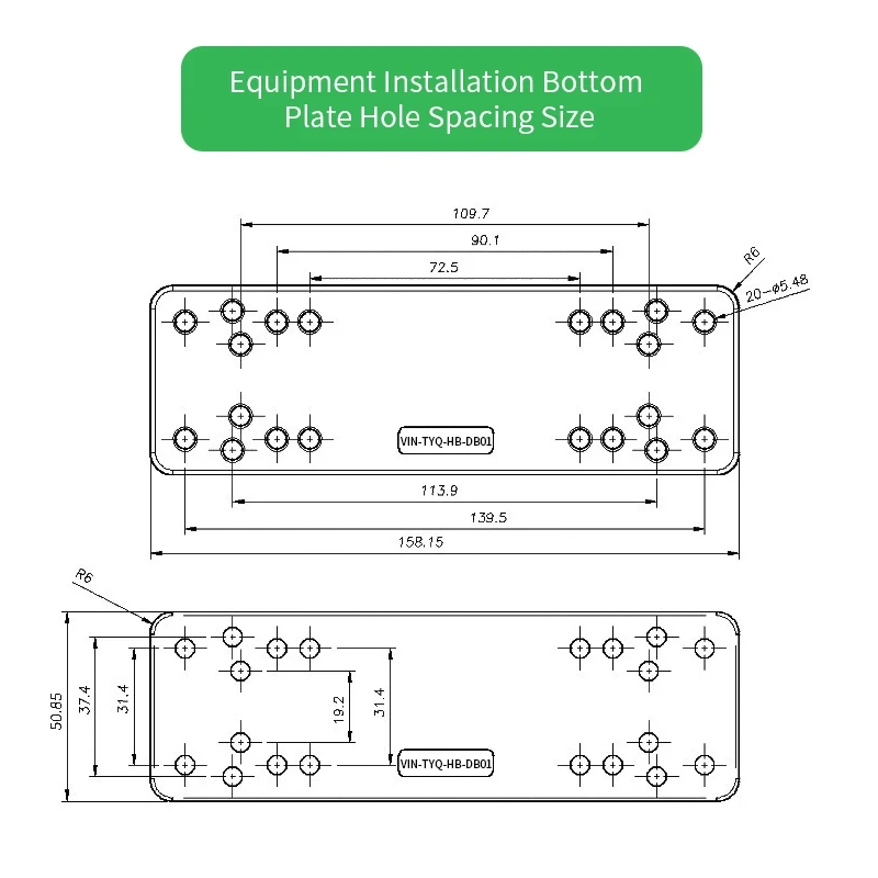 Horizontal 12" Swing Arm Mount with 6.25 x 2" Plate VIN-TYQ-HB-02 Compatible with Garmin, Humminbird, Lowrance