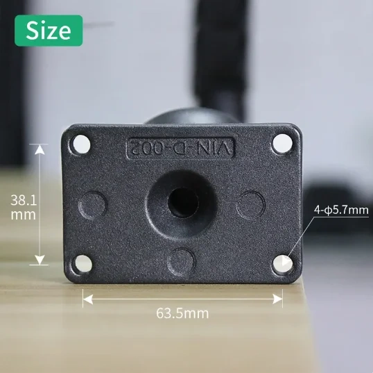 D Size Ball Rectangular Drill Base mounts for Mining traction winch welding transport heavy computer Mounting for Ram Mounts