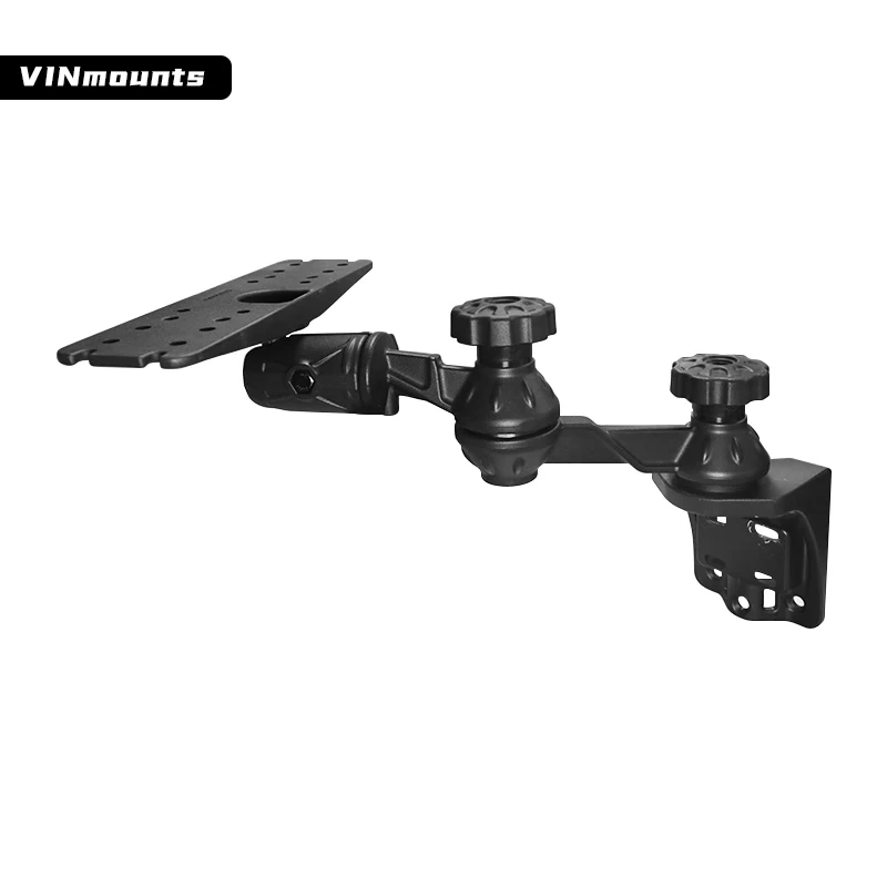 VIN Mounts Top Selling Swing Arm Holder Mount with Powder Coated Marine Grade Aluminum Base For Electronics