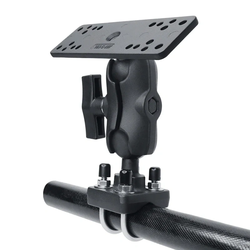 1.5" U-bolt Base with 3.43" double socket arms and VESA/AMPS/ Diamond Plate for handlebar or Pipe or Kayak Fishfinder Mounting