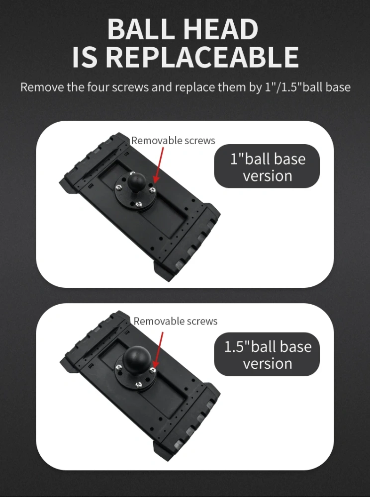 Drill Down Tablet Holder Mount for SAMSUNG galaxy Tab Active pro and more for 8-13 Inch Screen iPad iPhone Android for Ram Mount