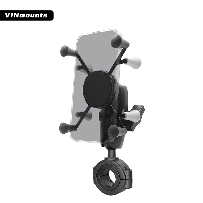 Flexible 2 in 1 X-grip Phone holder Handlebar Phone Mount for most Rail size for ram mount