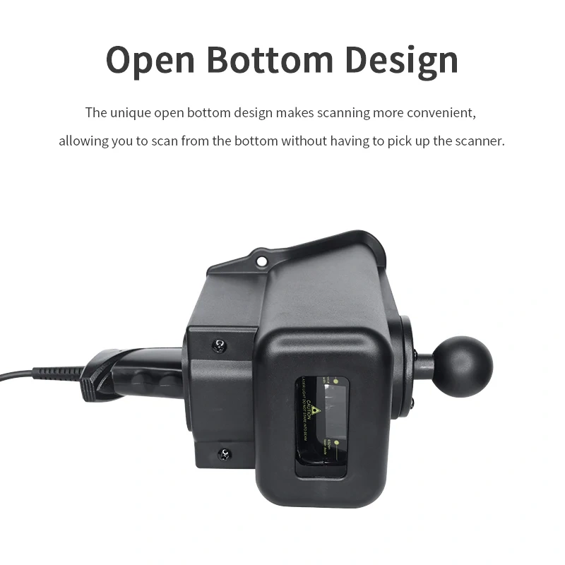Wireless Barcode Scanner Holder Handheld USB Receiver Bar Code Mount with Multiple Clamps for Ram mounts
