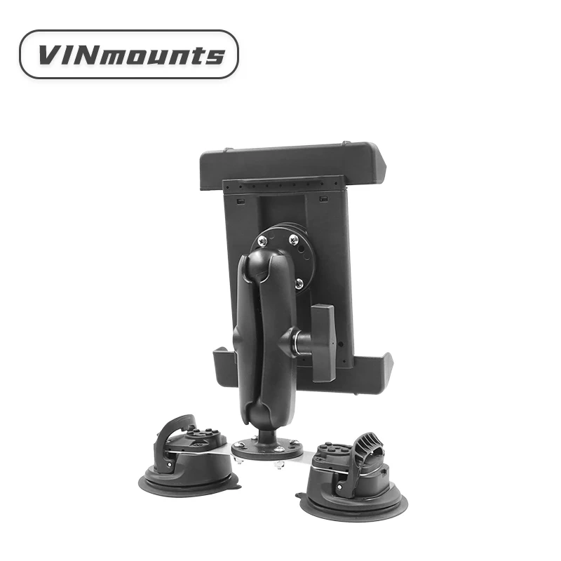 VIN Mounts Triple/Dual Suction Tablet Mount for 7"-8" Tablet for windshields and dashboards for Ram Mounts