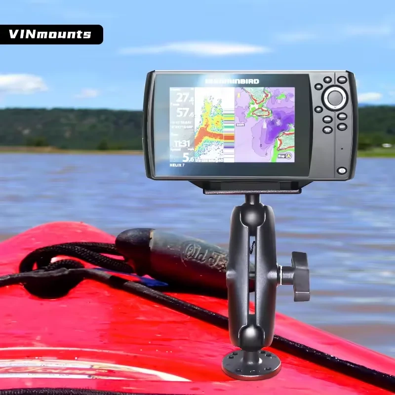 Universal Marine Electronic fish finder Mount 1.5 Inch Ball Head Humminbird Fishfinder Kayak Mount for Ram Mounts