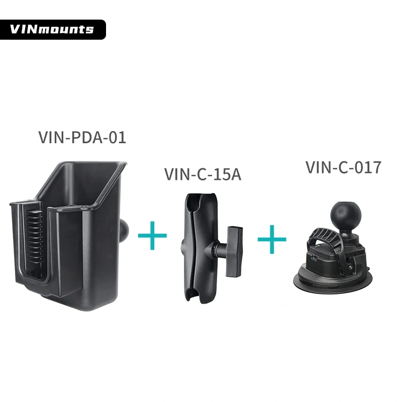 USB Laser Barcode Scanner Holder Wired Handheld UPC EAN Reader Gun Mount fixed with Suction Cup for Ram mounts