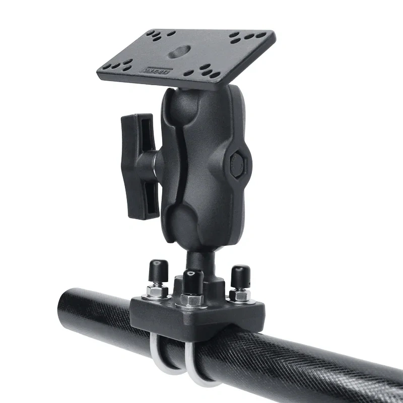1.5" U-bolt Base with 3.43" double socket arms and VESA/AMPS/ Diamond Plate for handlebar or Pipe or Kayak Fishfinder Mounting