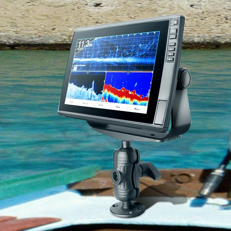 2.25'' Large ship-borne electronic equipment base for Transducer fishing GPS mount Compatible with Ram Mounts