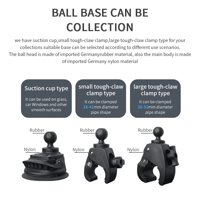 1" Ball Twist-Lock Vacuum Suction Phone Mount with Magnetic Magsafe Adapter for Iphone 12 13 14 series and more for Ram Mounts