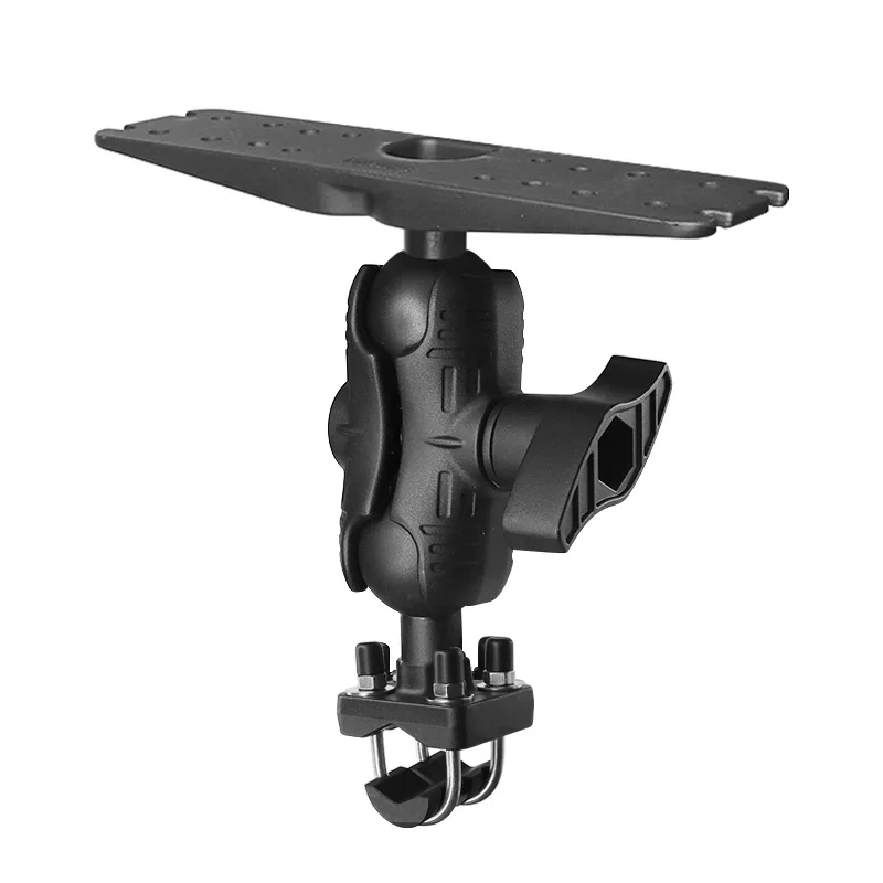 VIN Mounts 2.25" Large Marine Electronics Mount with 13cm Arm and Double U Bolt Base for Rail 13mm-33mm for Ram Mounts