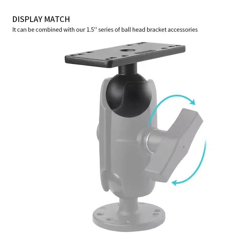 Universal Marine Electronic fish finder Mount 1.5 Inch Ball Head Humminbird Fishfinder Kayak Mount for Ram Mounts
