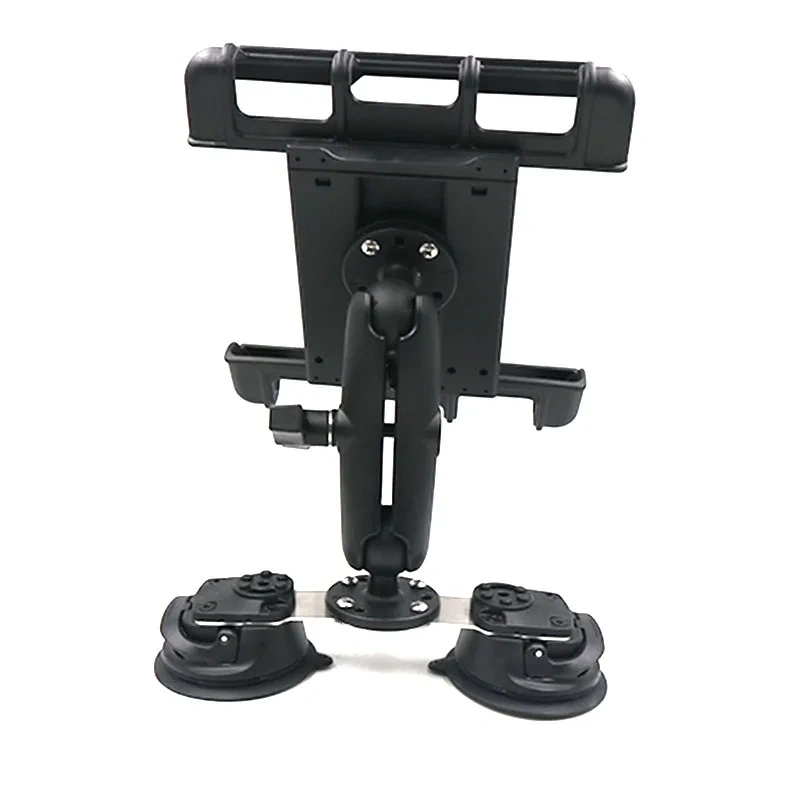 Car Window Heavy Duty Double Suction Cup Tablet Holder With 15cm Aluminium Double Socket Arm For Large  282mm*211mm*27mmmm sizes
