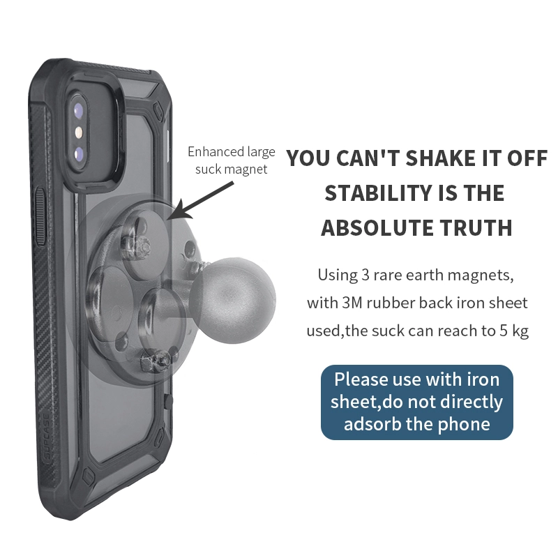 VIN mounts 1inch Ball Magnetic Base Adapter Black for all Phone