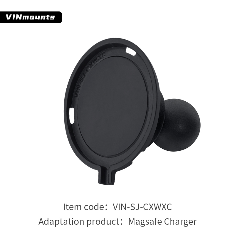 VIN Mounts Ball Adapter for Apple MagSafe Charger for Iphone 12,13,14 series VIN-SJ-CXWXC with B size Ball or C Size Ball