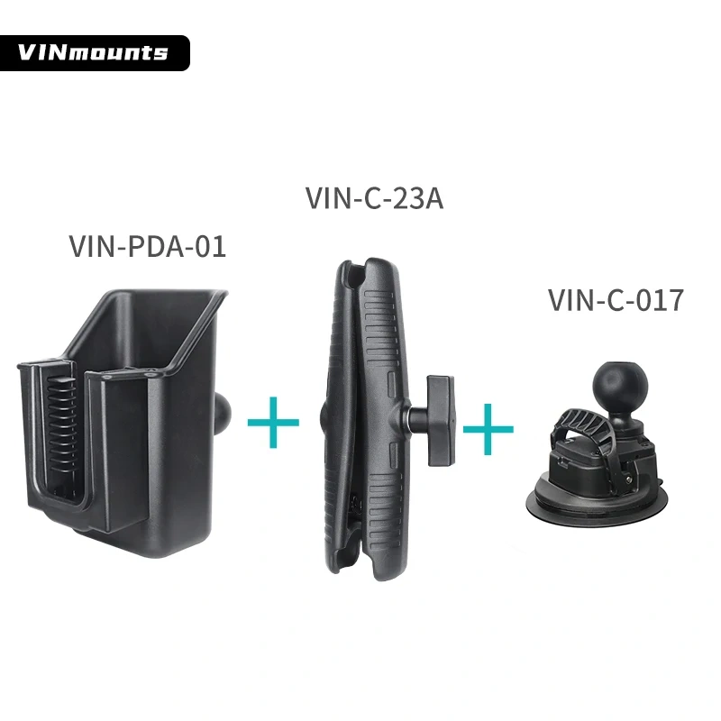 USB Laser Barcode Scanner Holder Wired Handheld UPC EAN Reader Gun Mount fixed with Suction Cup for Ram mounts