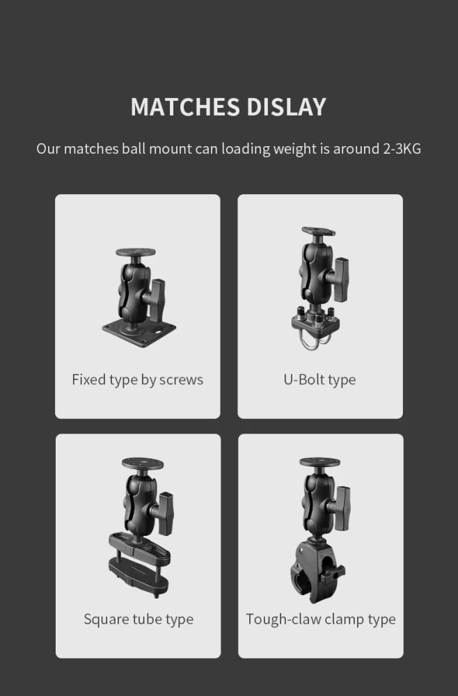 1.5'' aluminium 8.7cm double socket arm vehicle ball mount bracket for car holder Navigator mounting for Ram Mounts